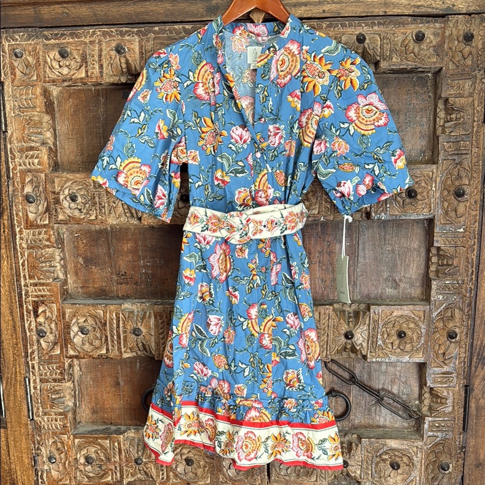 Joie Blue Floral Mini Dress